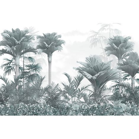 Papier peint panoramique - Forêt Tropicale - 130 cm x 87 cm (1/2)
