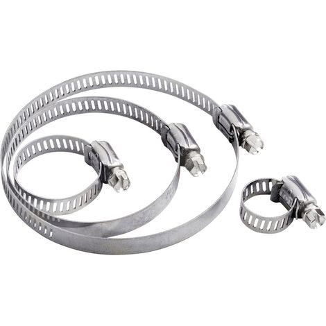 TRU COMPONENTS Schneckengewindeschelle TC-10330720 Bündel-Ø-Bereich 19 bis 29 mm Sechskantschraub