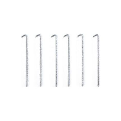 Picchetti da campeggio Asta ondulata 250 x 6 mm Blister 4 U