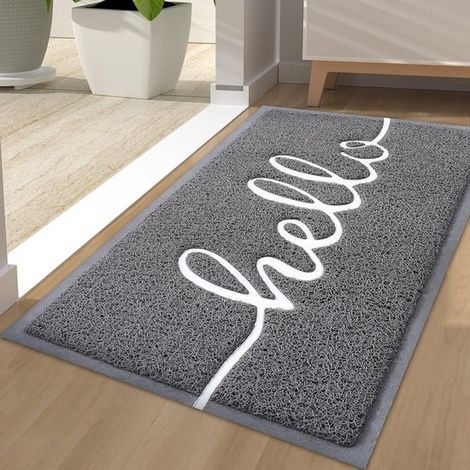 Zerbino Dailygoods Homaxy per interni/esterni, antiscivolo, idrorepellente, lavabile, 40 x 60 cm, nero (1/5)