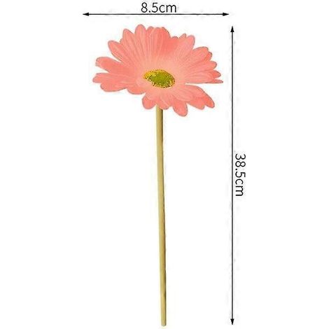 Décoration de table DIY avec de petites marguerites colorées, bouquet de chrysanthèmes sauvages artificiels, fleurs artificielles pour la décoration du jardin et du salonrose (1/5)