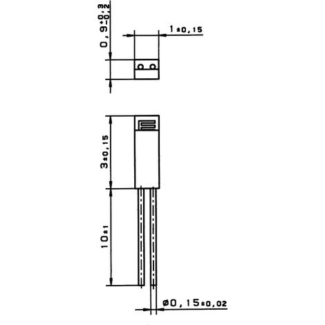 Yageo Nexensos 32208723 M310 PT1000 Temperatursensor -70 bis +500 °C 1000 Ω 3850 ppm/K radial bedra