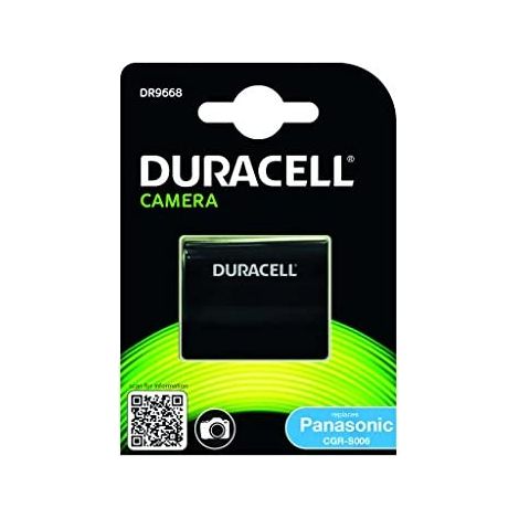 Duracell DR9668 - Batteria per fotocamera digitale 7,4 V, 700 mAh (sostituisce la batteria originale Panasonic CGA-S006)