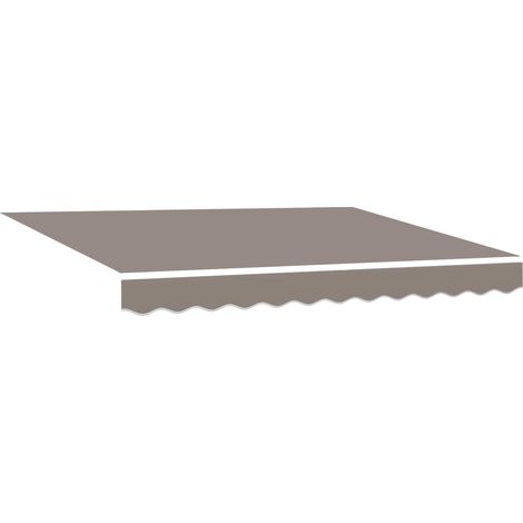 Maison Exclusive - Telo di ricambio per tenda da sole Grigio Chiaro 280 x 245 cm