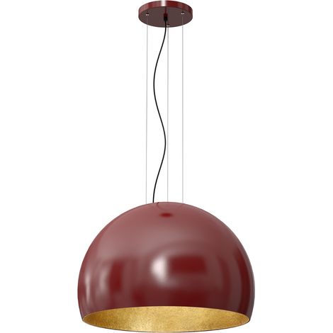 Lampada a sospensione Compo bordeaux oro Ø60 E27 Luminex