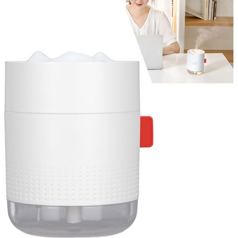 GXZJ623 Humidificateur Ultrasonique 500ml, Fonction Veilleuse, Arrêt Automatique, 2 Modes, Silencieux, pour Chambre (Blanc) (1/5)