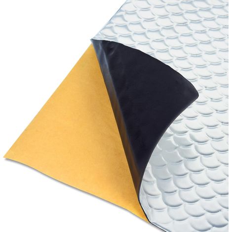 2mm 6 pièces 40×25cm, Feuille insonorisante auto-adhésive pour véhicule Isolation anti-vibration et acoustique (0,6 m²) (1/5)