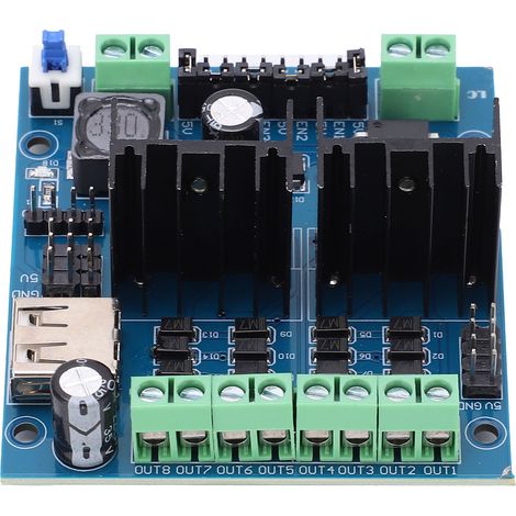 Module L298N 4 canaux carte pilote moteur automatique intelligente pour véhicule DIY, composant électronique double pont H, contrôleur de puissance (1/5)