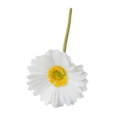 Gerbera Jamesonii avec tige, fleur artificielle réaliste en soie, centre de table pour la maison ou le bureaublanc (1/5)
