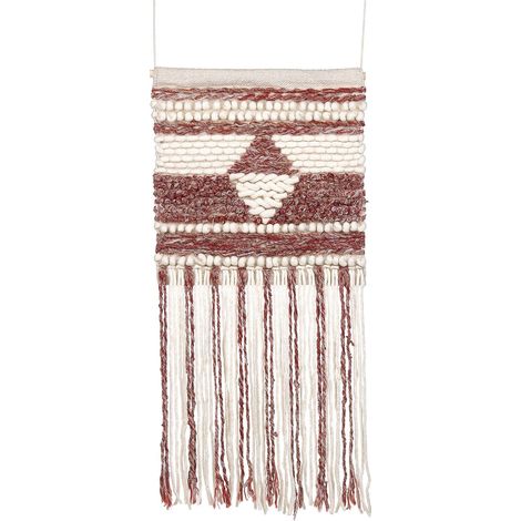 Wandbehang SAIF Wolle 90 cm Rot