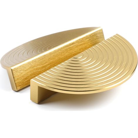 Tiradores dorados para cajones (juego de 2), tiradores para puertas, estilo retro tradicional, ideales para muebles de cocina y baño. (1/4)