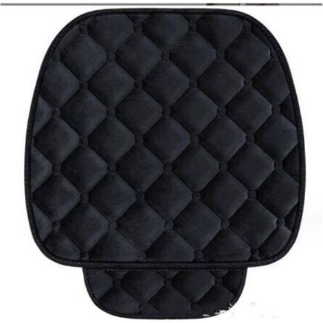 2 Siège Avant, Noir,Coussin de Siège de Voiture Housse en Velours pour Chaise Véhicule Tapis Protection pour Animaux Compagnie,de (1/5)