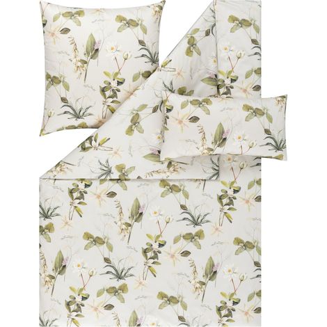 Set di biancheria da letto Estella 2186/530 Nadea in raso svizzero, 160x200 cm, 5 pezzi. (1/2)