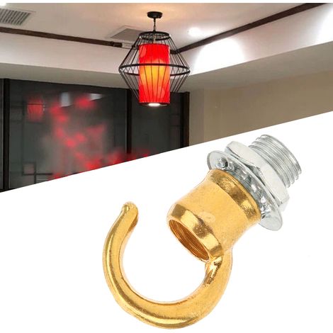 Lot de 10 anneaux de suspension en alliage de zinc pour lanternes, lustres et accessoires de décoration DIY, finition or par électrophorèse. (1/5)