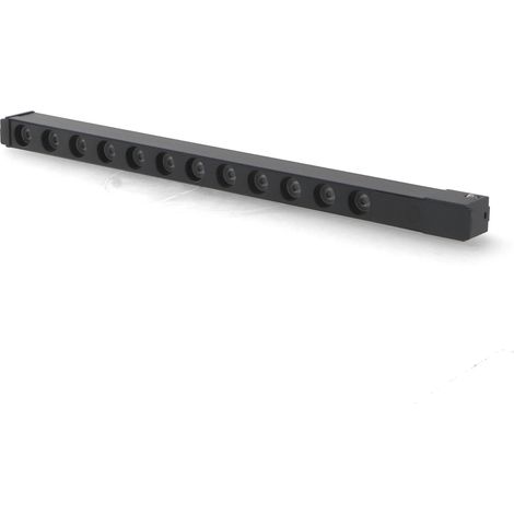 IluminaShop - Foco Lineal Hall LED Negro 12W para Carril Magnetico Monofasico Detail Chip Osram 48V CRI 90 UGR 17 Serie Detail Blanco Calido 3000K (1/2)