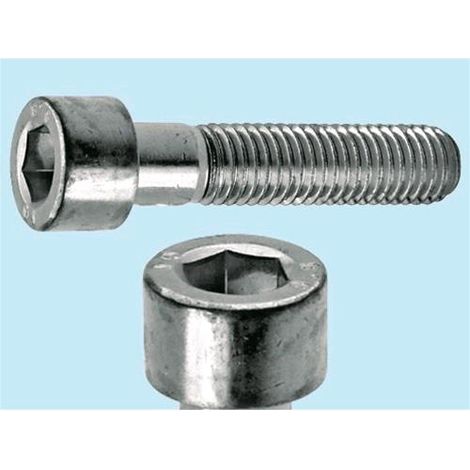 Viti acciaio zincato 8.8. Testa cilindrica esagono incassato  6x40 mm 200 Pz