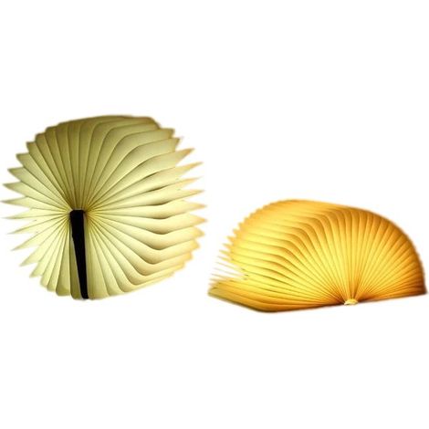 Lampe de lecture LED pliable, 2000 mAh, veilleuse d'ambiance pour chevet, lampe de table décorative (1/4)