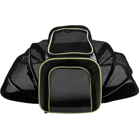 Sac pliable pour animaux de compagnie, petit sac de transport pliable pour chien et chat, sac portable pour chat, sac de voiture respirant pour chiens (1/5)