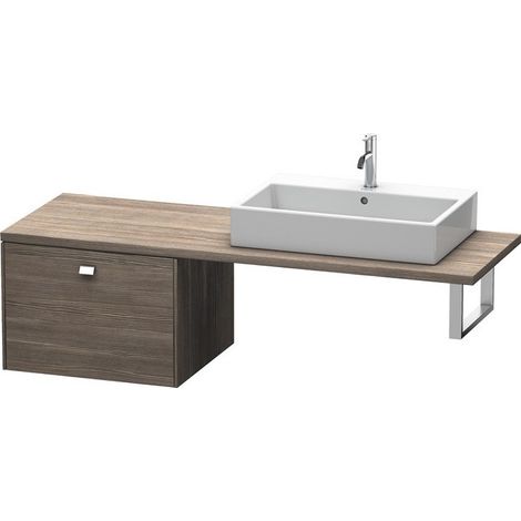 BRIOSO consolle bassa con maniglia cromata 442x620x550mm abete