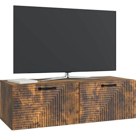 Maison Exclusive - Mobile Porta TV da Muro Rovere Fumo 98 x 41 x 30 cm (1/5)
