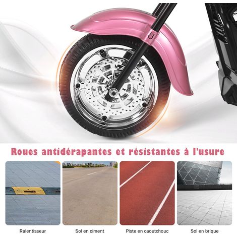 6V Electric Motorbike Battery Powered Motorbike with Music 91 x 48 x 64cm Pink (1/5)