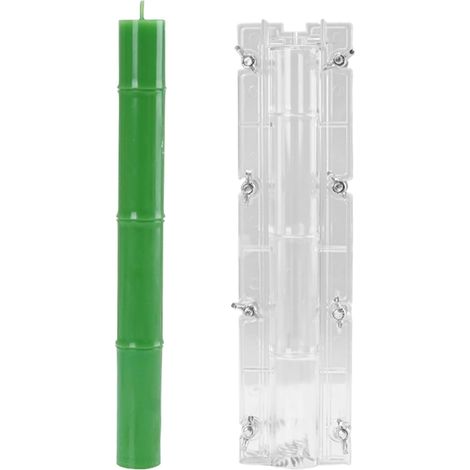 Candle Stick Mould, Taper Candle Molds, Clear Casting Mould, Reusable Candles Making Tool, Multi-Purpose 10.1 x 2.6 Inches for Soap Resin, Flower Specimen (1/5)