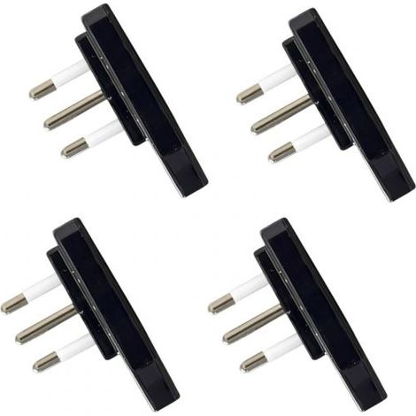 4 Spine Elettriche Salvaspazio Ultrapiatte 90° 2P+T 16A 250V Italiane Spina 16A