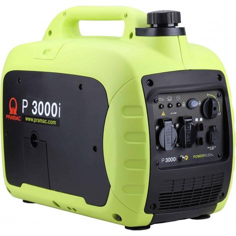 Pramac – Groupe électrogène 2,5 kW P3000I – Moteur Brushless – Puissance LTP 2,5 kW – Tension 230V – Fréquence 50Hz (1/5)