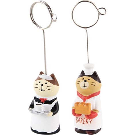 2 clips para fotos con forma de animales – Portanotas con dibujos animados para la decoración de mesas de boda (1/3)