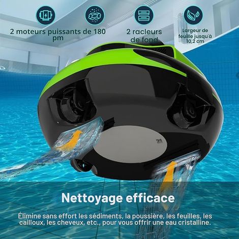 Pool Vacuum Cleaner, 5000 mAh, Dual Motor – LED Indicators (1/3)