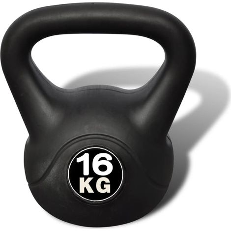 Kettlebell haltère poids musculation haltérophilie exercices gym 16 kg (1/4)