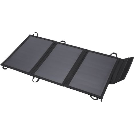 Faltbares 15-W-Solarladegerät mit zwei USB-Anschlüssen für Handys, Tablets, Lautsprecher und andere Geräte. (1/5)