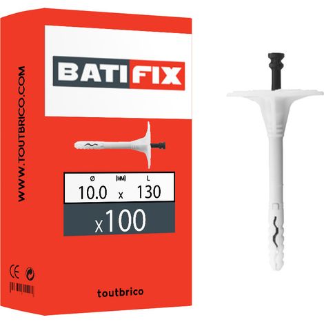 100 chevilles spécial isolation 10 x 130mm - Batifix