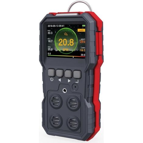 Ulisem 4-in-1-Gasleckdetektor, Multi-Alarm-Monitor für brennbares Gas, Erdgas, Methan, Propan, Kohlenmonoxid (1/4)