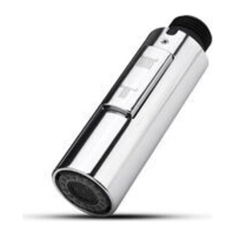 Universeller G 1/2 Küchenarmaturenkopf, Ersatzteil für Ausziehbrause, Brauseeinstellungen, Duschkopf für Badezimmer- und Küchenarmatur, Chrom-Finish