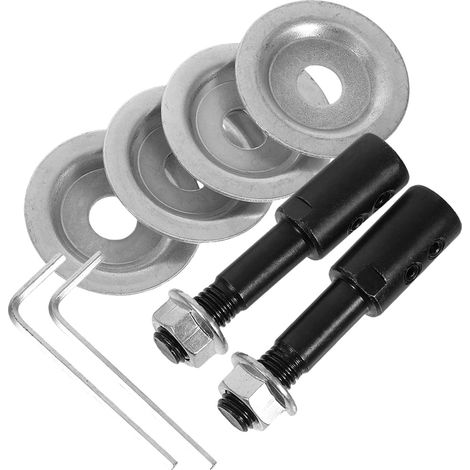 Rallonge D'arbre Moteur de Meuleuse D'établi pour Polissage Acier, Lot de 2 Sets de Sets de Ensembles, Conception Précise, Vitesse de Rotation Stable, pour Roue de Polissage Métal (1/5)
