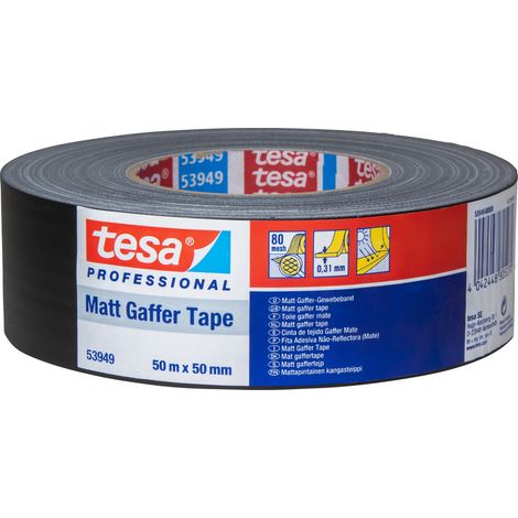 tesa 53949-00000-02 Gewebeklebeband tesa® Gaffer tape Schwarz (L x B) 50 m x 50 mm 1 St. (1/5)