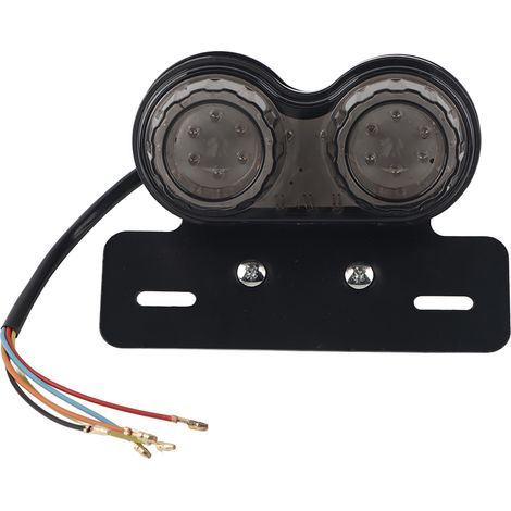 Faro posteriore a LED per moto, indicatore di direzione e spia freno per cafe racer personalizzata, rosso (1/5)