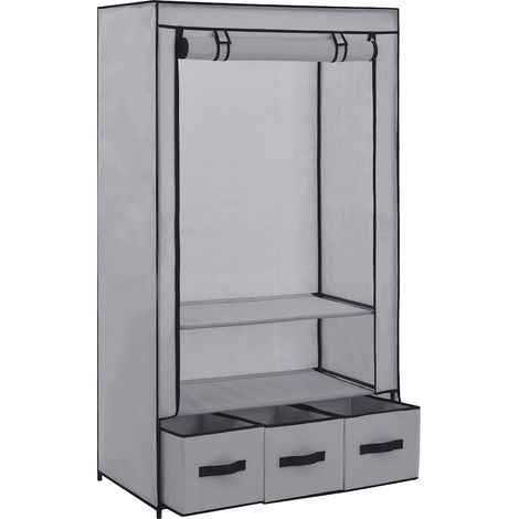 Maison Exclusive - Armadio Grigio 87x49x159 cm in Tessuto (1/5)