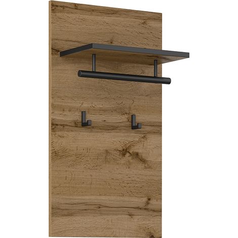 Appendiabiti da parete 2 ganci Lilia Legno (1/5)