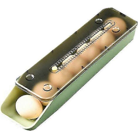 Boîte de rangement automatique à roulettes pour œufs, conteneur de rangement pour la cuisine et le réfrigérateur, porte-œufs (1/5)