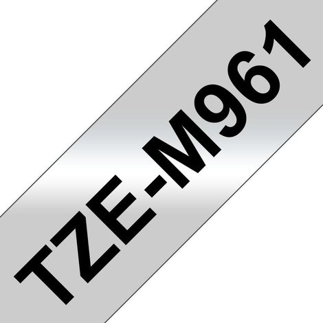 Brother TZe TZe-M961 Colore Nastro: Argento (opaco) Colore carattere:Nero 36 mm 8 m (1/4)