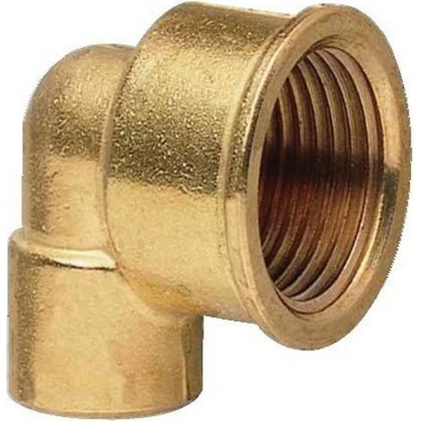 Thermador 90GC1412 - Codo 90° Racor Latón para soldar F3/8" - Ø14 mm (10uds)