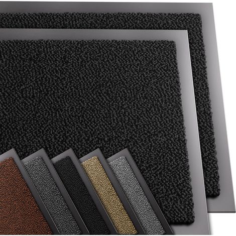 VOUNOT® Juego de 2 Felpudo Entrada casa, 60x90cm, Negro