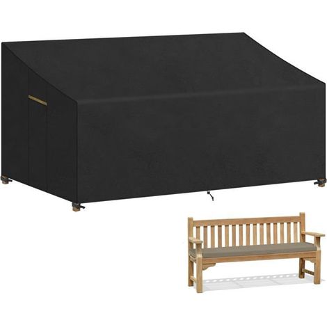 Housses Banc Extérieur Imperméables 3-4 Places 190x80x63/89cm, Anti-UV Protection Jardin Aucunely (1/5)