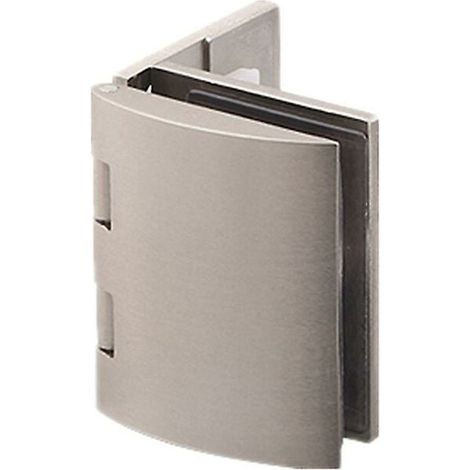 Paquete de 4 abrazaderas de vidrio de 90 grados, bisagras de vidrio ajustables de 5 a 8 mm para puertas de gabinetes y vitrinas de vidrio. (1/3)