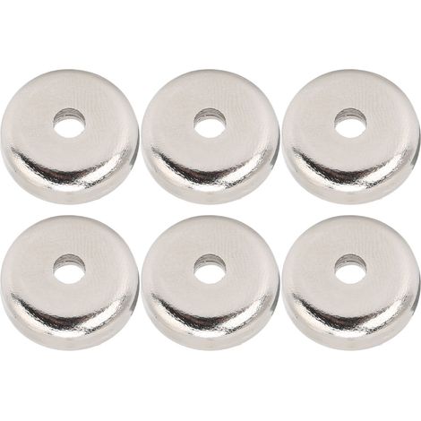 6 aimants ronds avec base de montage 20mm - Accessoires pour fixation magnétique (1/5)