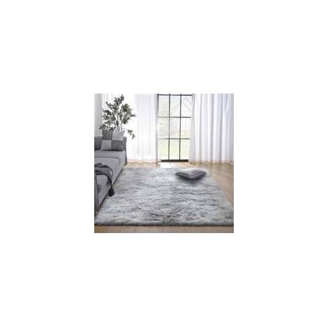 Tapis Chambre Shaggy Tapis Pour Salon Shaggy Tapis De Sol Grand pour Couloir Soft Tapis à Poils Longs Moelleux Tapis Antidérapant Intérieur Moelleux épais Pour Salon Chambre(Gris blanc,80120cm) (1/5)