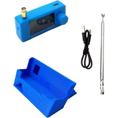 Mini radio SI4732 LSB USB AM/FM avec écran 1,9 pouce, antenne télescopique et support 3D avec trou à gauche (1/5)
