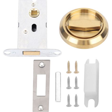 Serrure de porte en acier inoxydable avec anneau de traction pour tiroir d'armoire DoorGold (1/5)